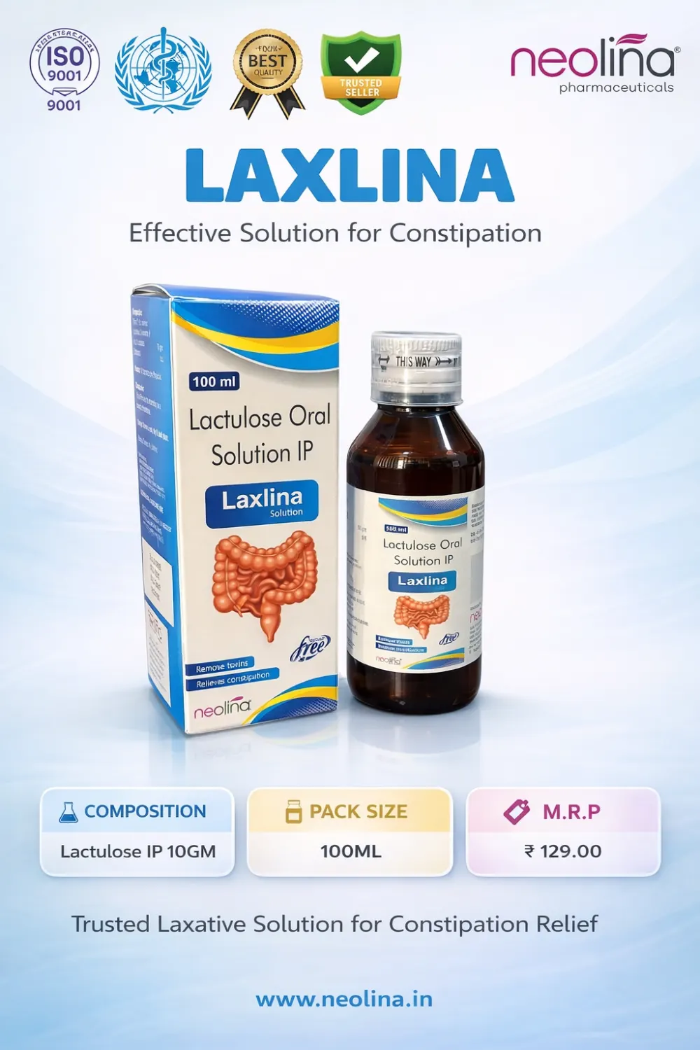 LAXLINA Syrup 100 ml pack