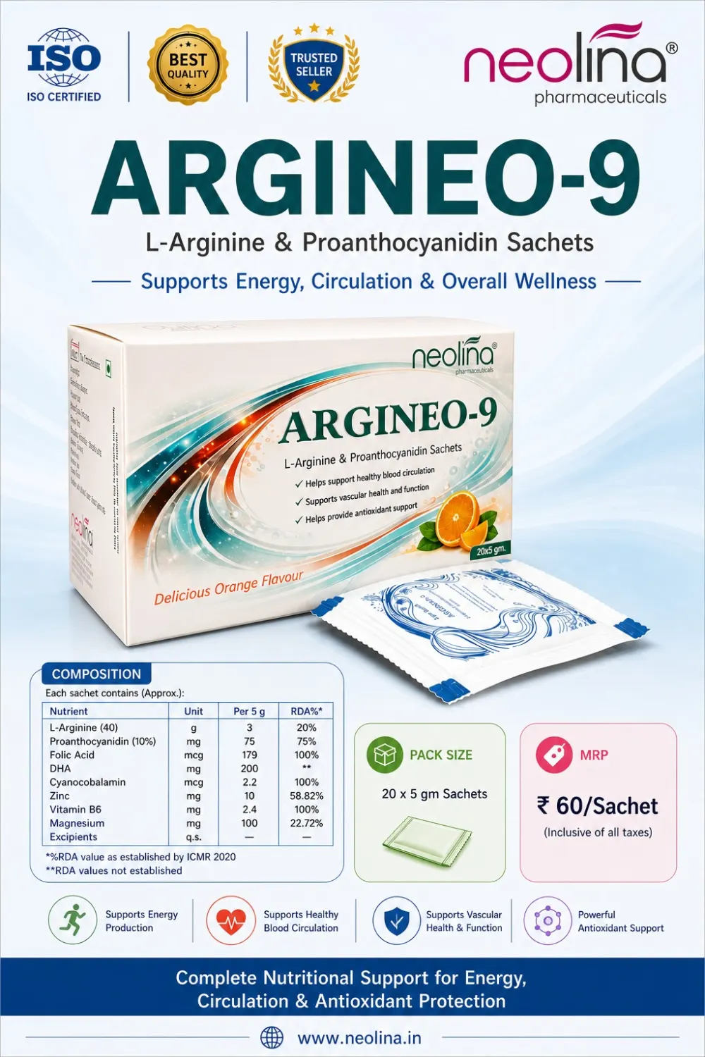 ARGINEO-9 SACHET pack