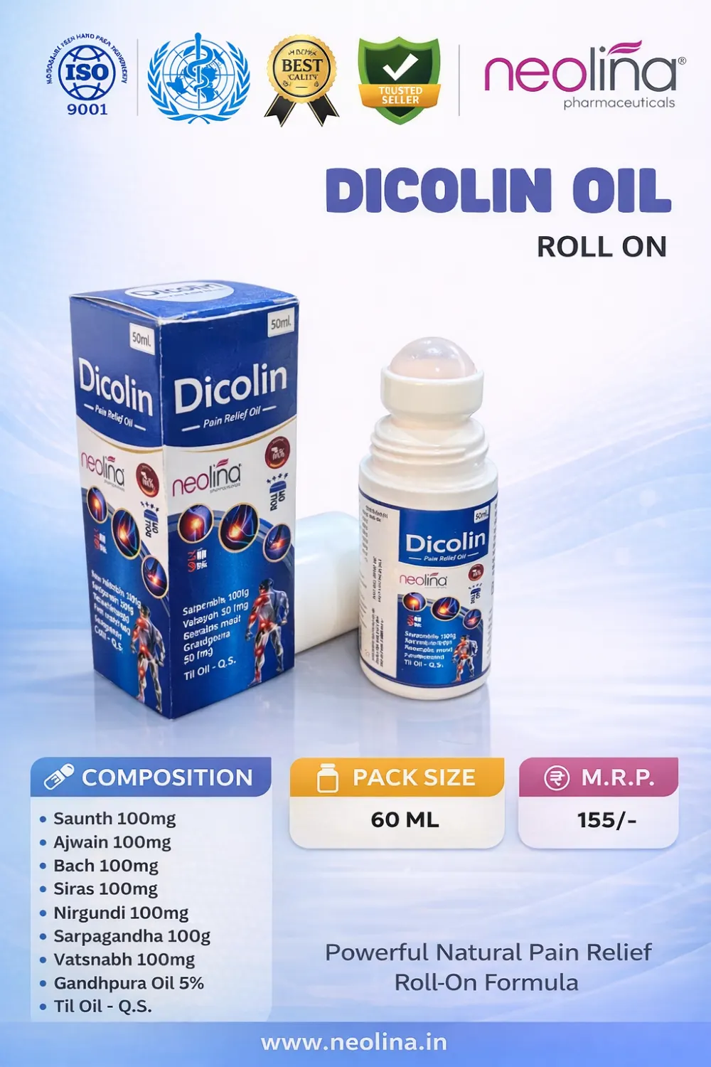 DICOLINE ROLL ON pack
