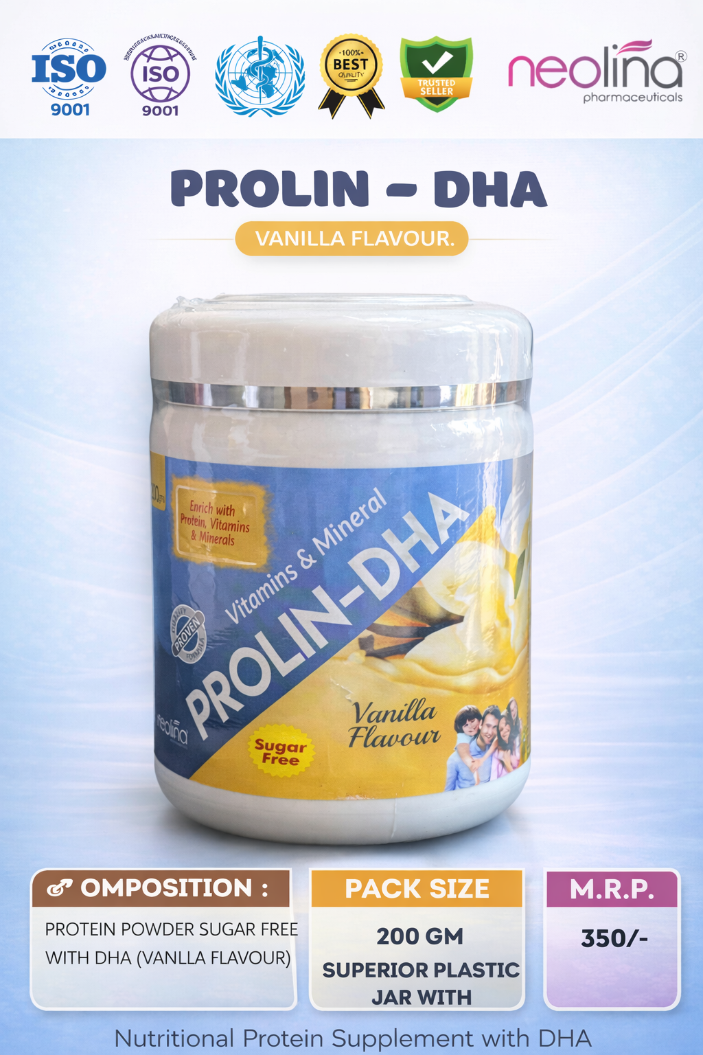 PROLIN-DHA Vanila Flavour